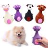 Dog Vocalizing Latex Cute Cartoon Toy Bite-Resistant Teething Latex Toy