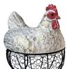 Корзина для хранения яиц Черная Металлическая Сетка Антикоррозийная Держатель для яиц Декоративная Прочная Фермерская Корзина для яиц для Кухни Обеденного Стола