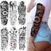 1 PC 480*170MM Large Temporary Tattoos Sleeve for Men Women Full Arm Selleve Tattoos Temporary Realistic Fake Wolf Tiger Lion Tattoo
