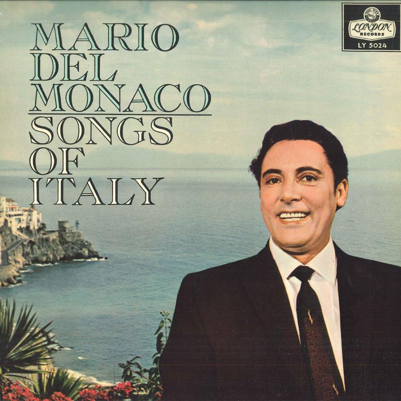 LP Пластинка МАРИО ДЕЛЬ МОНАКО - Итальянские народные песни LY5024 LONDON Япония Классика Б/У