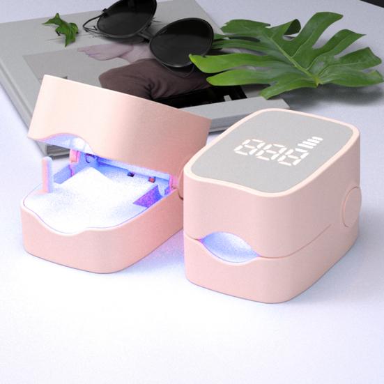 Portable Nail Therapy Lamp 910nm Infrared & 407nm Blue Light for Toenail Health Nail Fungus Treatment Device for Thick Damaged Nails