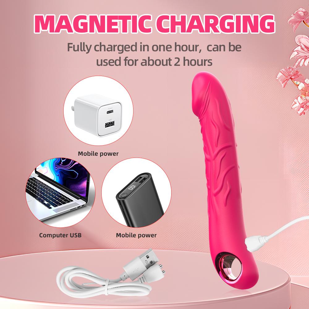 Длинный вибратор-дилдо, секс-игрушки для женщин, мощный регулируемый вибромассажер, стимулятор клитора и точки G, женская мастурбация, товары для взрослых