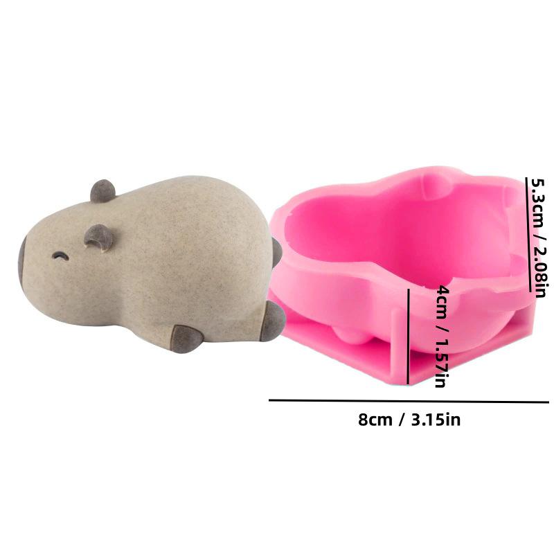 Милая силиконовая форма Capybara, мультяшное животное, молочное желе, пудинг, силиконовая форма для дома, кухни, выпечки, аксессуаров для вечеринки, ресторана