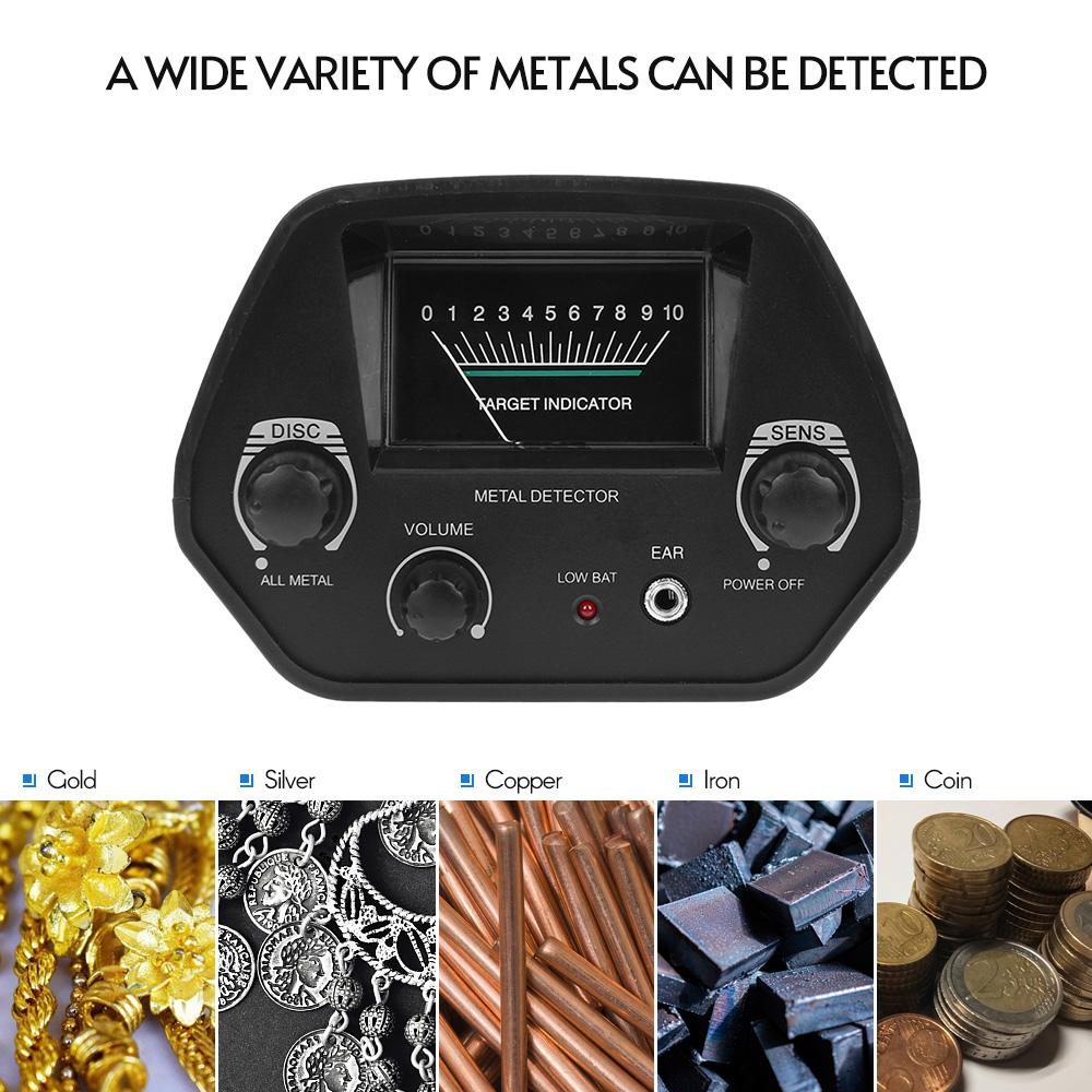 Metal Detector Finder High Accuracy Gold Metal Detectors 6.5"" Waterproof Search Coil, All Metal &