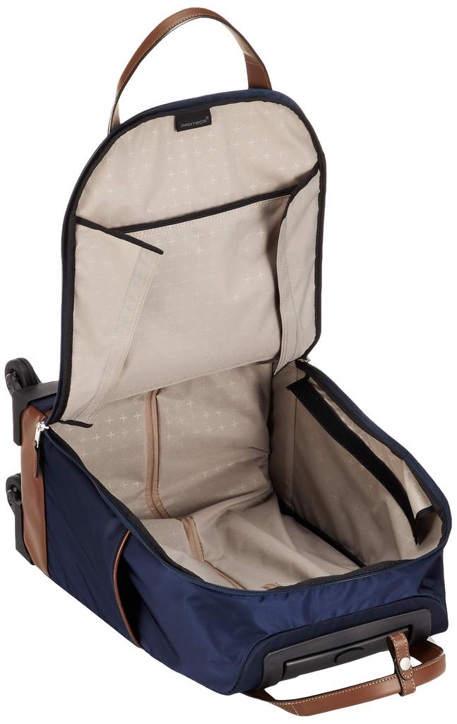 Чемодан с монетоприемником, размер S, 1 ночь, 2 дня, 18 л, стопор на роликах, 10 лет гарантии, сделано в Японии, чехол для переноски, сумка для переноски Solier Navy [Proteca], ручная кладь