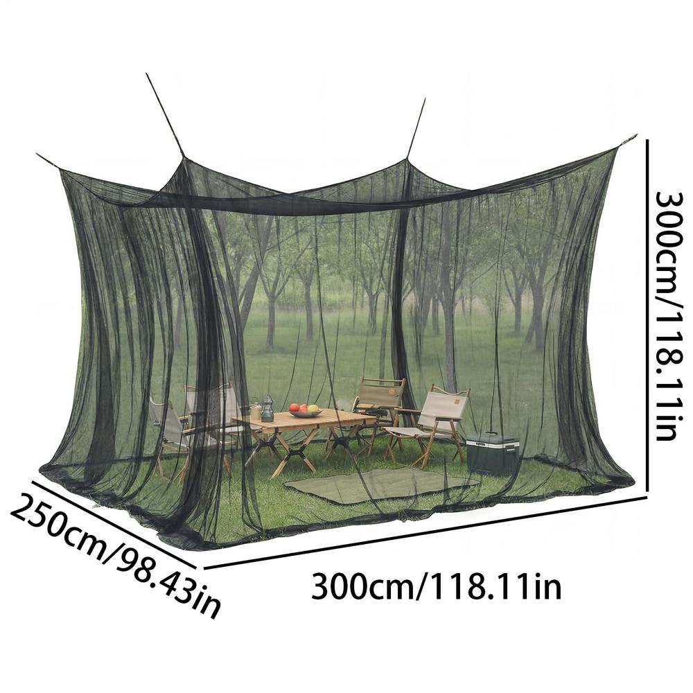 300x300x250cm Outdoor Mosquito Net Breathable Mesh No Stand Camping Insect Net Home Patio Fishing Travel Mosquito Protector
