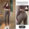 2025 Women's High-Waist Barbie Yoga Shark Pants: Slimming, Tight-Fit Velvet Leggings for Autumn & Winter