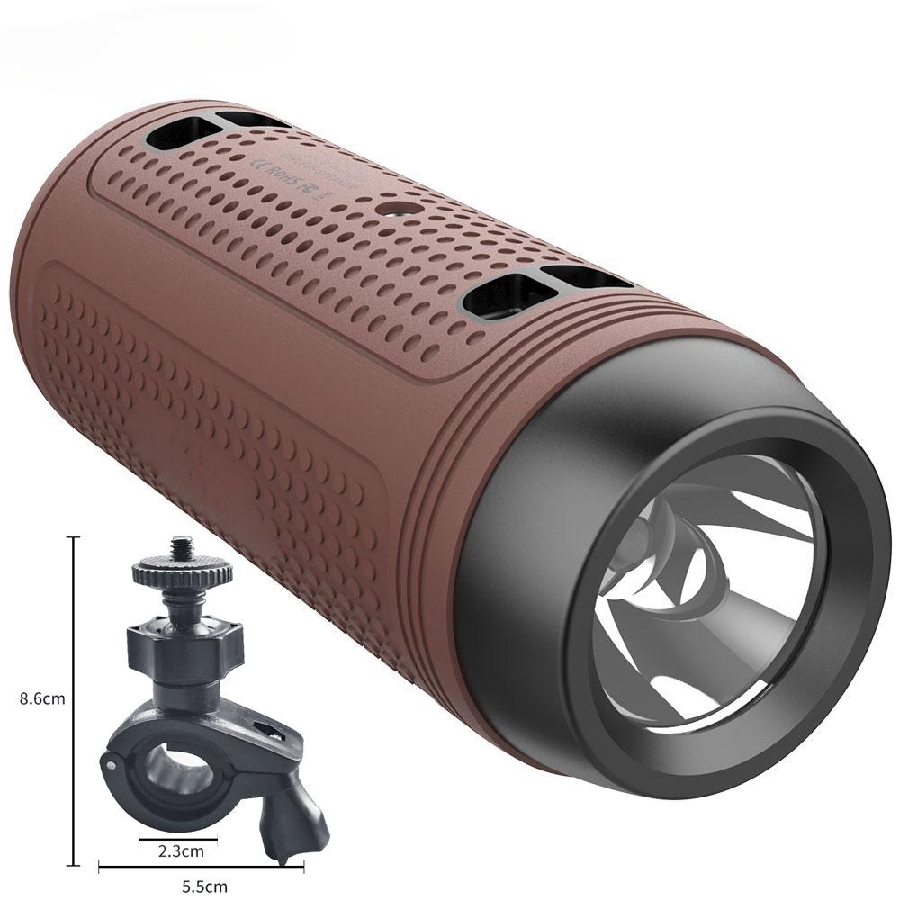 A1 Беспроводная Bluetooth-колонка с FM-радио, портативная велосипедная мини-колонка с фонариком для занятий спортом на открытом воздухе