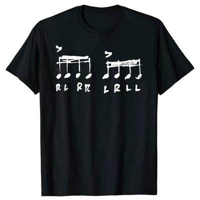 Смешные The Paradiddle Success RLRRLRLL Футболки Мужские Женские Хлопок Юмор Уличная Одежда Футболка С Короткой Рукавой Унисекс Свободная Одежда
