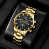 Мужские модные спортивные наручные часы класса люкс мужские деловые кварцевые часы из нержавеющей стали мужские повседневные часы с кожаным браслетом светящиеся часы