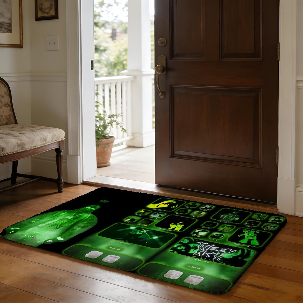 Singer YYeat Lyfestyle Floor Mat Soft Flannel Absorbent Mat Non-Slip Rug Home Bedroom Bathroom