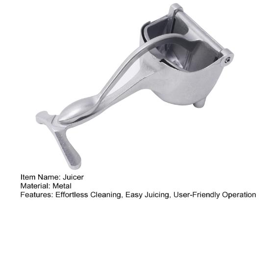 Ручная соковыжималка для фруктов Сверхпрочный металлический экстрактор сока для цитрусовых гранатов Легкое выжимание Лимонная соковыжималка для домашнего использования