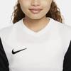 Nike Детская футболка с логотипом, круглый вырез, облегающий крой, короткий рукав, детские топы, белая DH8389-100