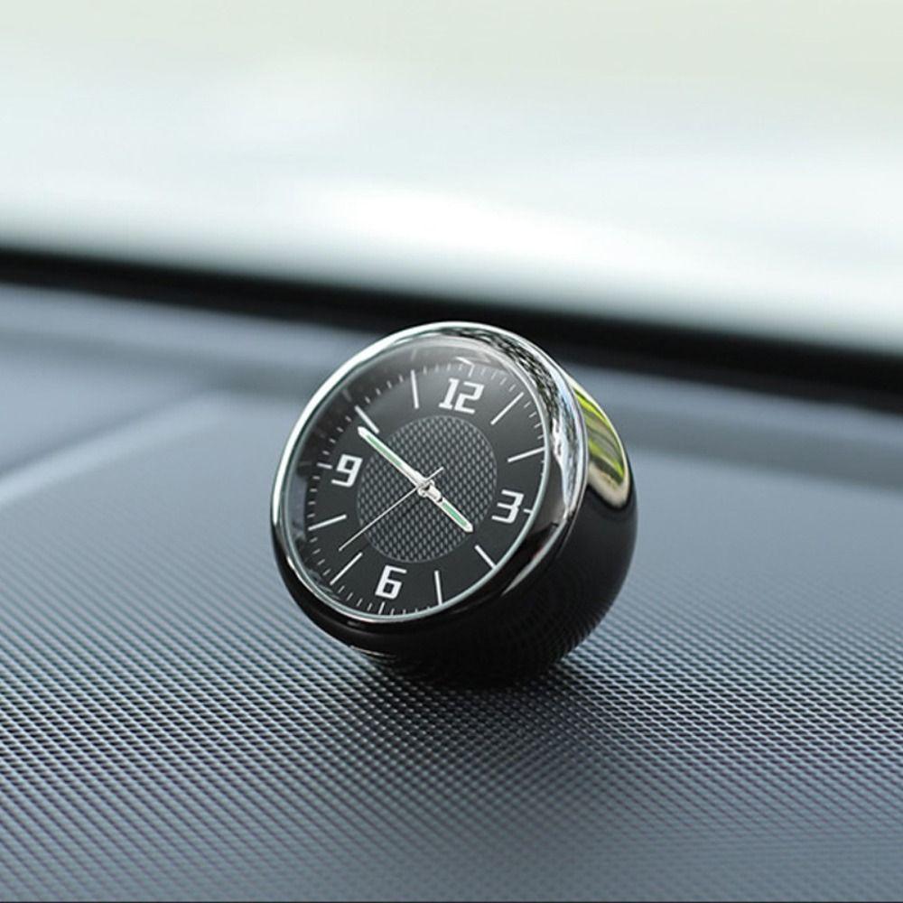 Mini Size Car Clock Round Design Quartz Clock Mechanics Style Luminous Clock Air Conditioner Vent