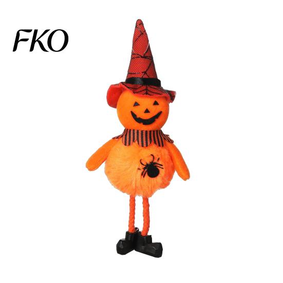 High-quality Halloween Figure Plush Pom Hanging Decoration, Pumpkin/Ghost/Black Cat/Witch Doll Spooky Party Decor Ornament for Tree, Porch,
