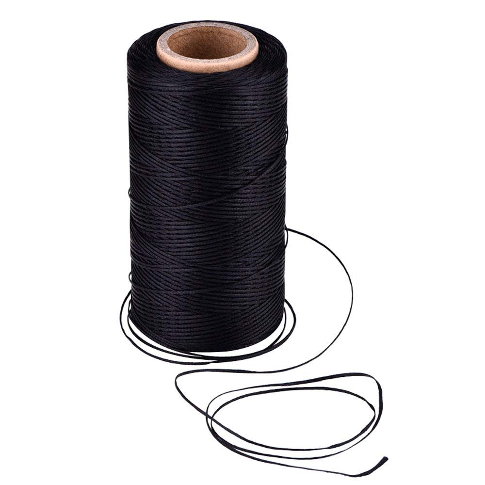 Вощеная нить для кожевенного ремесла, ручная швейная нить, вощеный шнур, плоская нить, белая вощеная нить, вощеная нить, самодельная вощеная нить для кожи