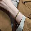 Natural Green Sandalwood Jade Knot Wooden Bracelet – Simple Multi-strand Stackable Design