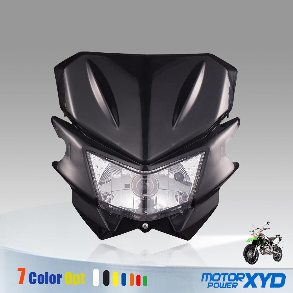 Мотоциклетная фара 12В H4 35Вт для KAWASAKI KLX 110 125 150 230 250 300 450R CRF WRF Питбайк Мотоцикл