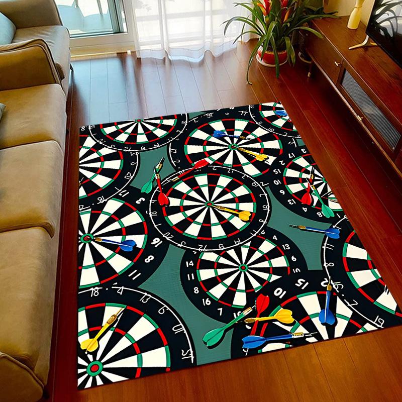 Sport carpet dart target printing carpet game room living room bedroom Area non-slip carpet door mat birthday Rugs gift  home