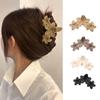 4pcs Matte Flower Shape Woman Hair Ponytail Hair Claw Delicate Jaw Clip Female Makeup Taking Photo Jaw Clip Nonslip
