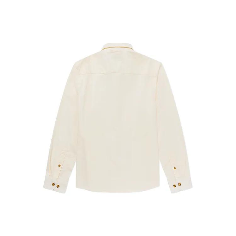 Timberland Shirts Men's Vintage White Lapel Moderate Shirt (Unisex) Shirts A61T9 CM9