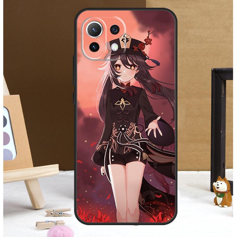 Чехол Genshin Impact Ху Тао для Xiaomi 14 Ultra 13 11T 12T 13T Pro 12 Lite POCO X6 Pro X3 X4 X5 M5s M6 F3 F5