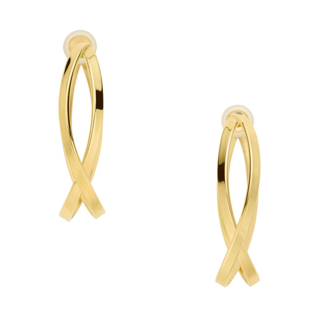 Kuma Earrings KMJE0145 YG [Official] [Vendome Aoyama] [Kengo + MA,YU] GURU-GURU [Kengo Kuma]