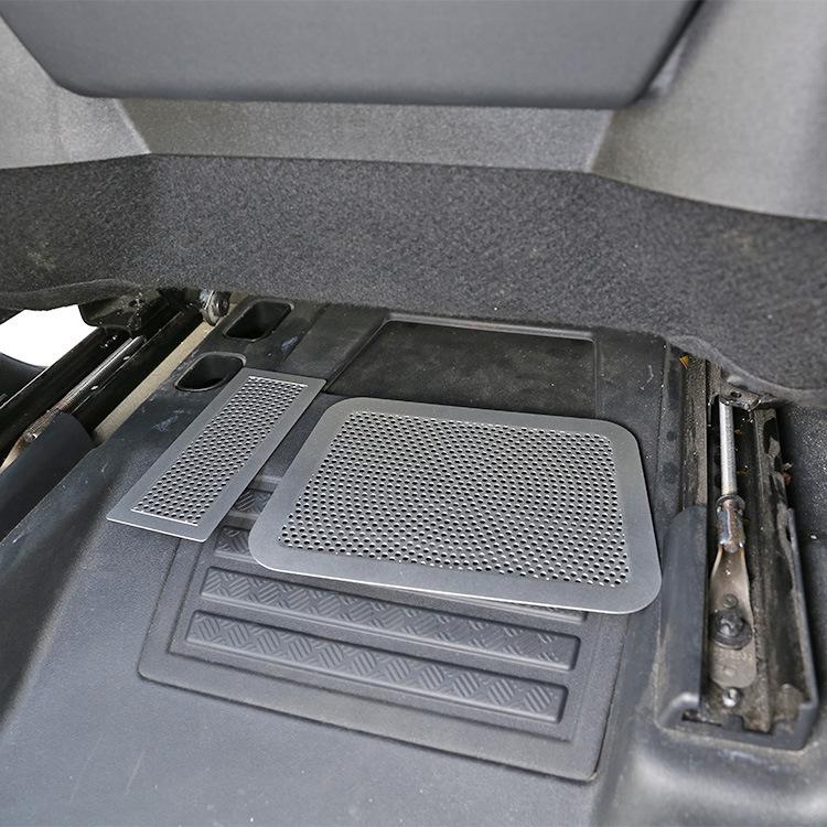 3 шт./компл., крышка из нержавеющей стали под сиденьем, вентиляционное отверстие, пылезащитная сетка, подходит для Land Rover Defender 90 110