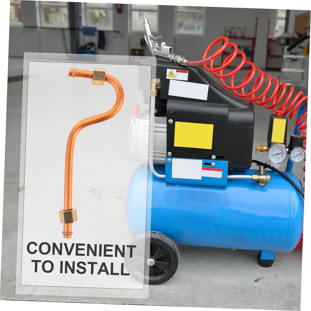 Air Compressor Parts Replacement Aluminum Exhaust Tubing Sturdy Versatile Air Compressor Tube