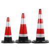 45cm h reflective rubber cone, 30x30cm base