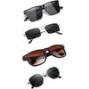 Sheomy Unisex Combo предлагает набор из 4 очков, солнцезащитные очки Square, прямоугольные, ретро, винтажные, узкие, женские::Предложение для мужчин, упаковка из 4 шт. MC-193