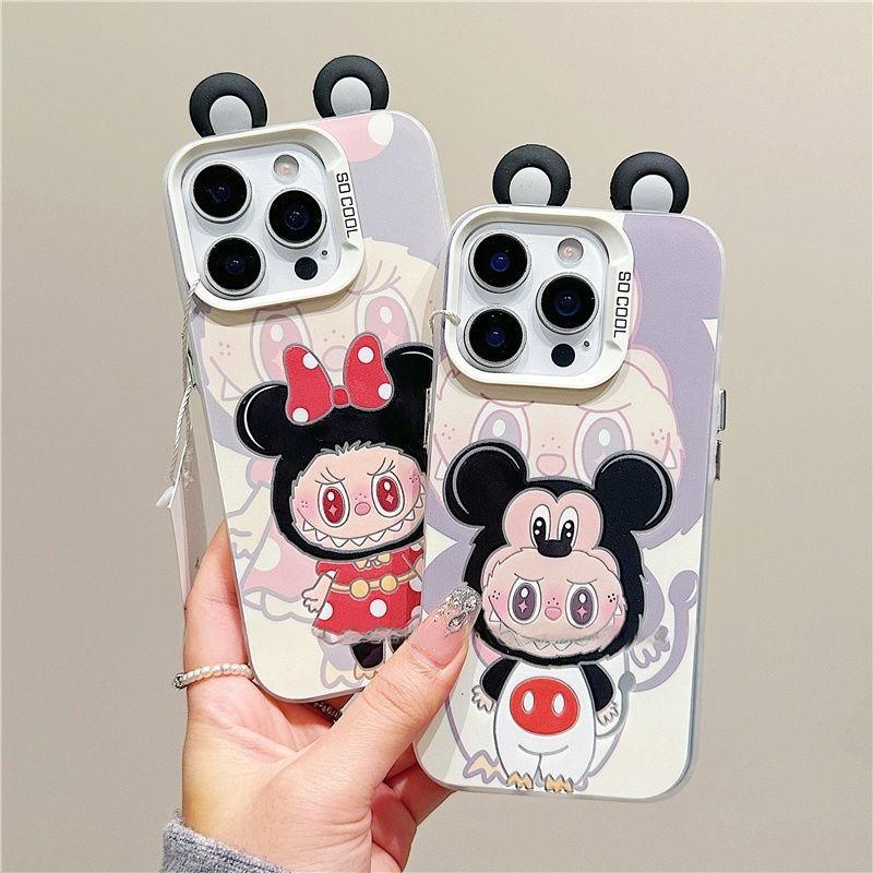 Чехол для мобильного телефона Mickey Minnie Labu подходит для Apple iPhone15/16 Promax, Huawei Pura70.