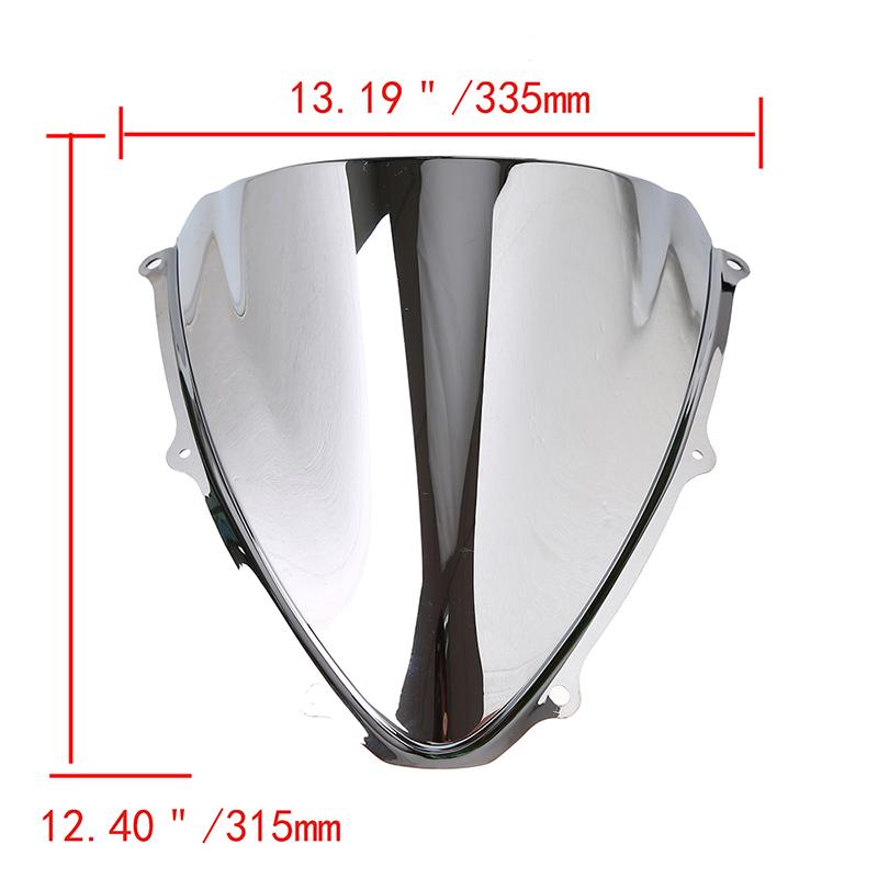 Двойной Пузырь Мотоциклетное Ветровое Стекло Подходит Для Suzuki GSXR600/750 06-07 ABS Ветровое Стекло Ветрозащитный Дефлектор Защита