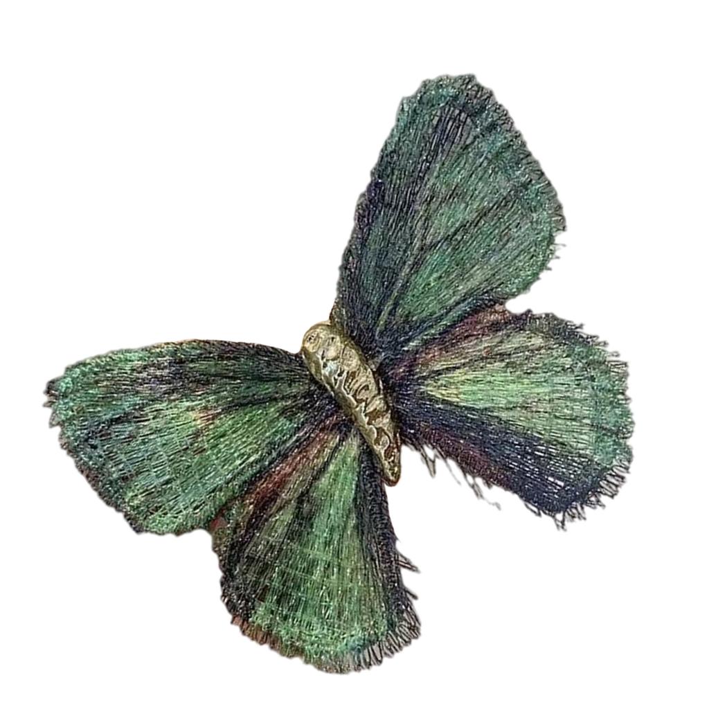 Темпераментная брошь-бабочка для женщин, вышитый лацканный значок, аксессуар, стильные животные украшения для костюмов и платьев