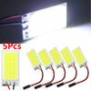 5xCOB 18LED Panels Car Interior Dome Light Bulb T10 Festoon 12V Lamp White