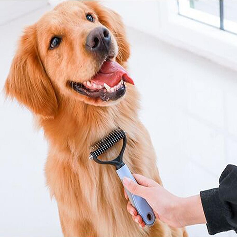 Professional Pet Deshedding Brush Dog Hair Remover Pet Fur Knot Cutter Puppy Cat Comb Brushes Dogs Grooming Shedding Supplies
