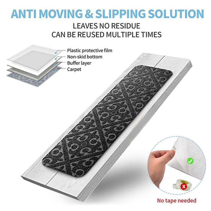 Коврик для лестницы, противоскользящий коврик для лестницы, ковровое покрытие, противоскользящие ступеньки для лестницы, ковры