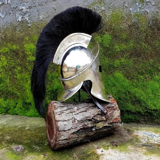 Silver Finish Spartan Helmet King Leonidas Helmet 300 Movie Great Spartan Warrior Helmet Gift
