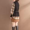 Клетчатая рубашка, вязаный жилет, комплект из двух предметов, женский весенне-осенний корейский вариант, тонкий