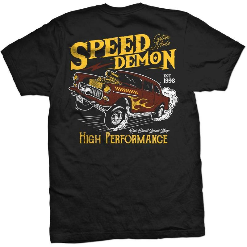 NEW Red Devil Clothing GASSER UP BLACK T Shirt SMALL 5XLARGE MPT 424 BLK