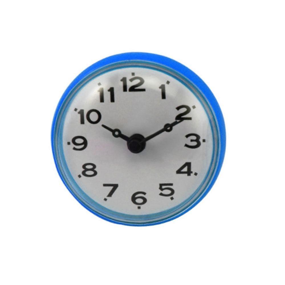 Пластиковые цементные настенные часы для душевой комнаты, кухни, водонепроницаемые с присосками