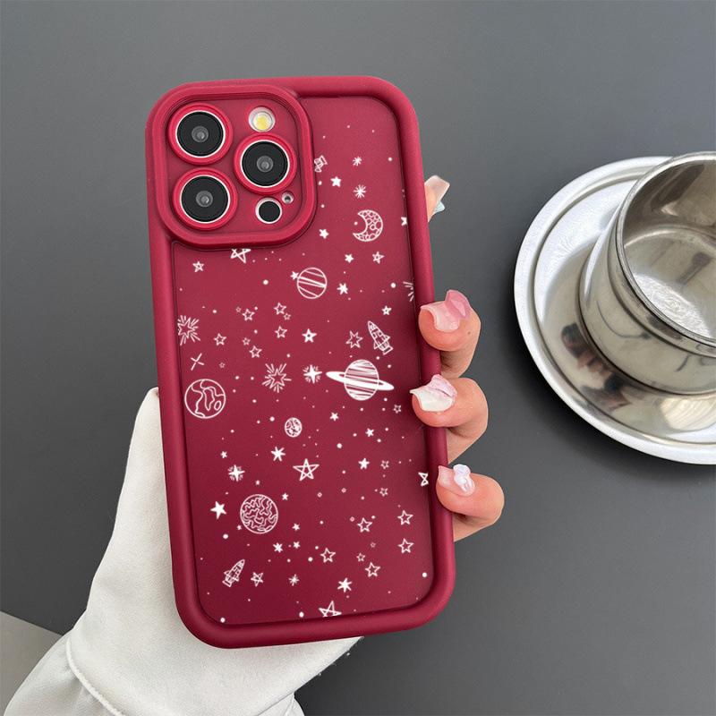Космическая звезда чехол для мобильного телефона подходит для iPhone12/13 Apple 16/15promax подушка безопасности противоударный XS