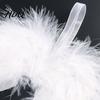 Festive Home Decor 10Pcs White Feather Angel Wings Ornament for Christmas Tree Decoration Soft Fluffy Hanging Decorations Pendant with Lanyard