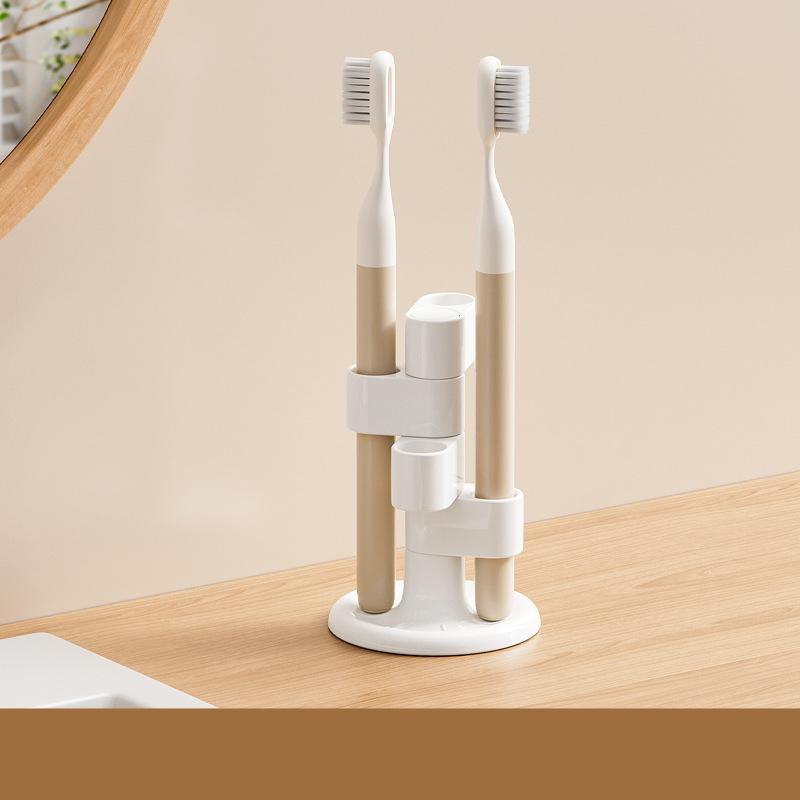 1/2 шт. Вращающийся держатель для зубных щеток, настольная стойка для хранения зубных щеток для ванной комнаты, органайзеры для кистей для макияжа и ручек, аксессуары для ванной комнаты
