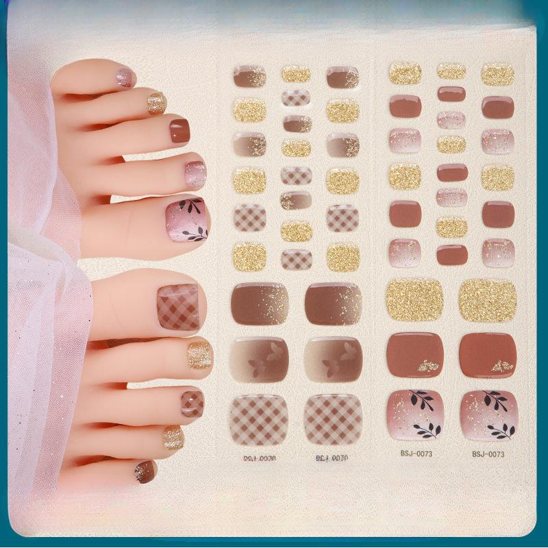 Semi-cured Gel Nail Stickers Toe Whitening Semi-baked Gel Nail Stickers