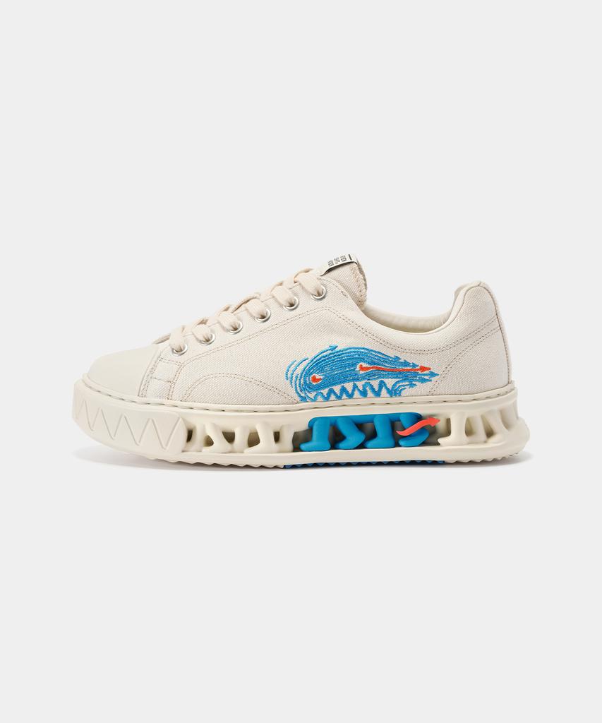 78Under M-3 Graphic Low TopOff White
