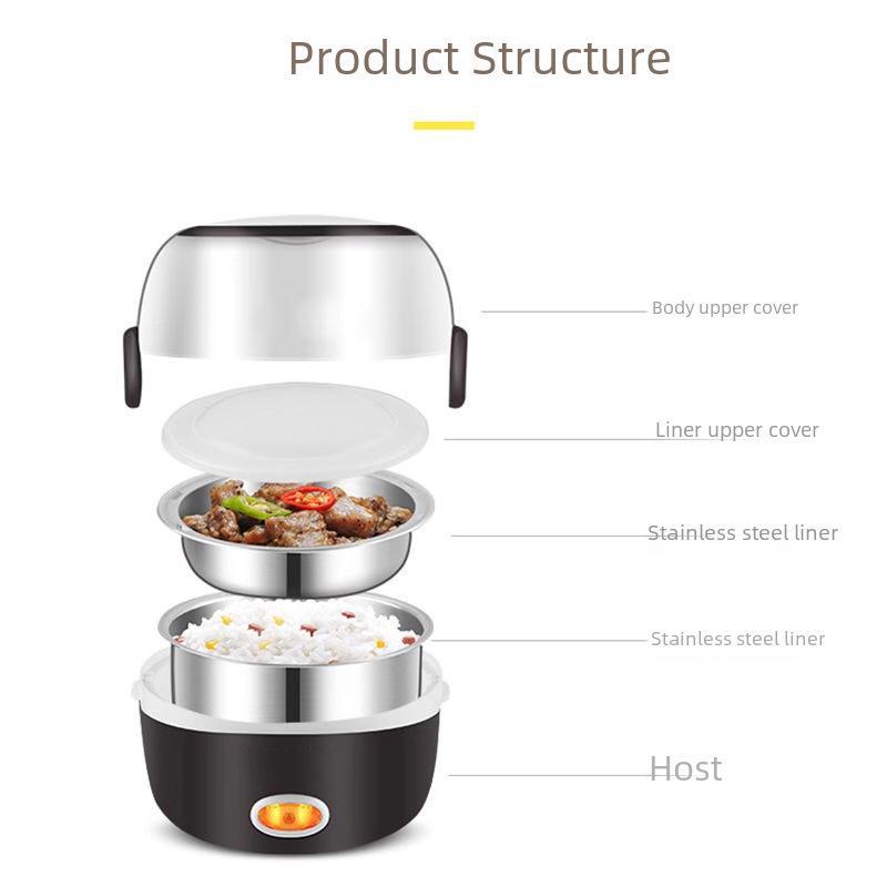 Портативный многофункциональный электрический ланч-бокс и рисоварка
