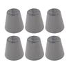 6 Pcs Cloth Lamp Shade Good Light Transmission E14 Candle Bulb Lamp Cover Classic Fabric Lampshade for Bedroom