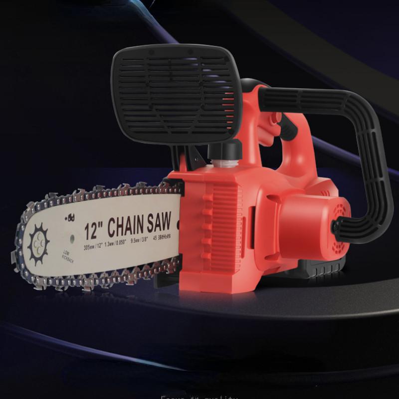 Портативная бесщеточная электрическая цепная пила, аккумуляторная ручная пила для обрезки, бытовой электроинструмент для валки леса