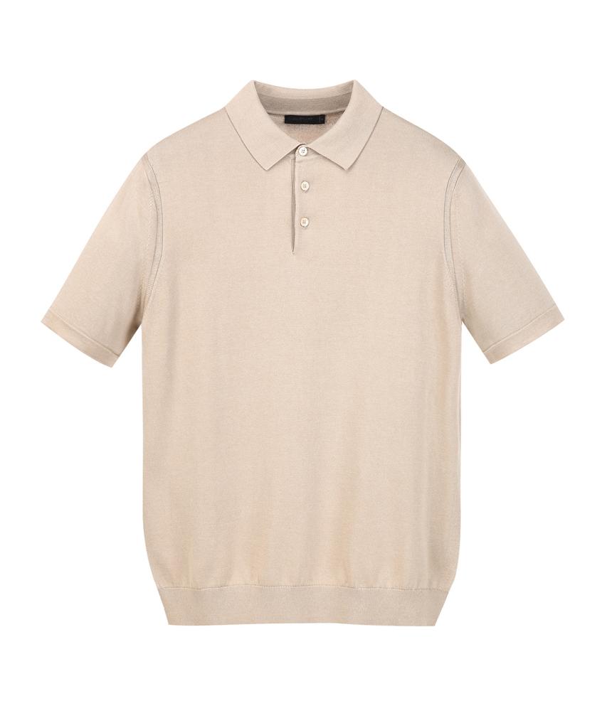 Jilseutyueoteunyuyogmaen Silk Blend Collar Knit - Beige (Jnsw6B301I2)